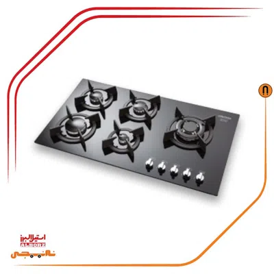 اجاق گاز پنج شعله استیل البرز مدلG5957