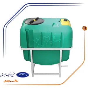 مخزن سمپاش 600 لیتری پشت تراکتوری سبز طبرستان