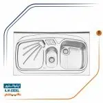 سینک ظرفشویی ایلیا استیل مدل 1012