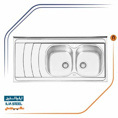 سینک ظرفشویی ایلیا استیل مدل 1044