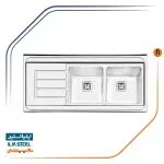  سینک روکار ایلیا استیل مدل 1062