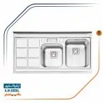   سینک ظرفشویی ایلیا استیل مدل 1065