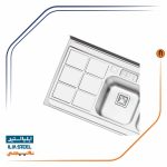   سینک ظرفشویی ایلیا استیل مدل 1065