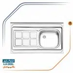 سینک ظرفشویی ایلیااستیل مدل 131