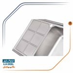 سینک ظرفشویی ایلیااستیل مدل 2066 - تصویر 2
