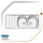 سینک ظرفشویی ایلیااستیل مدل 2044