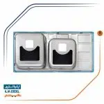 سینک ظرفشویی ایلیااستیل مدل 2052