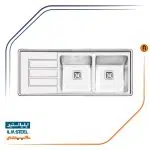 سینک توکار ایلیا استیل مدل 2062