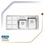 سینک ظرفشویی ایلیااستیل مدل 2065