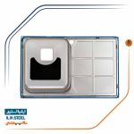 سینک ظرفشویی ایلیااستیل مدل 2066