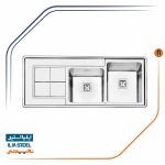 سینک ظرفشویی ایلیا استیل مدل 2067