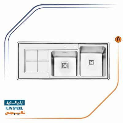 سینک ظرفشویی ایلیا استیل مدل 2067