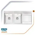 سینک توکار ایلیا استیل مدل 2070