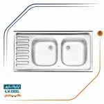 سینک ظرفشویی ایلیااستیل مدل 221