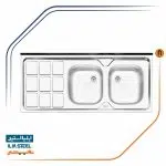 سینک ظرفشویی ایلیا استیل مدل 234