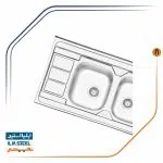 سینک ظرفشویی ایلیااستیل مدل 3051