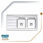 سینک ظرفشویی ایلیااستیل مدل 3060