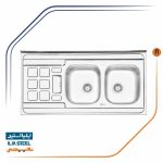 سینک ظرفشویی ایلیا استیل مدل 3021