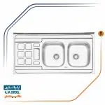 سینک ظرفشویی ایلیا استیل مدل 3021