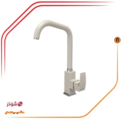 شیر ظرفشویی شودر مدل باواریا شیری کروم