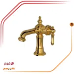 شیر روشویی ثابت شودر مدل بیزانس طلا