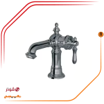 شیر روشویی ثابت شودر مدل بیزانس کروم مات