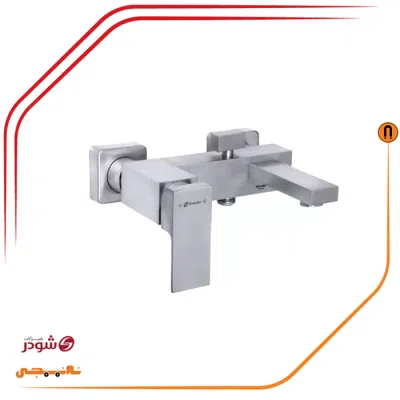شیر حمام شودر مدل اروپا کروم مات