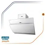 هود ایلیا استیل مدل سارینا خم سفید