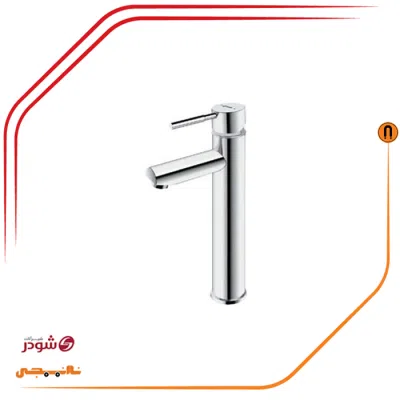 شیرروشویی پایه بلند شودر مدل موناکوپلاس کروم