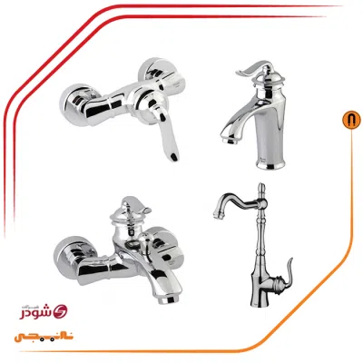 ست شیرآلات شودر مدل لوکا