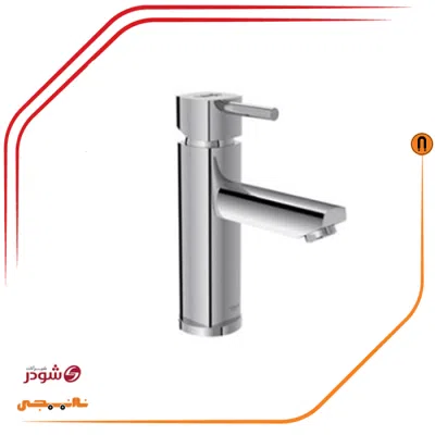 شیر روشویی ثابت شودر مدل یونیک کروم