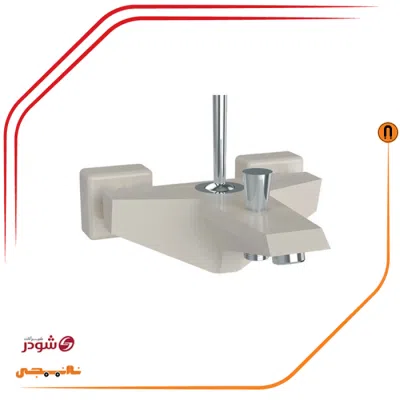 شیر حمام شودر مدل تیفانی شیری کروم