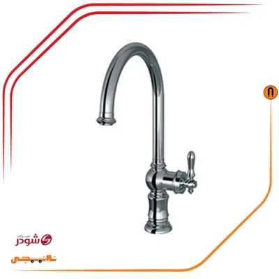 شیر ظرفشویی شودر مدل بیزانس کروم