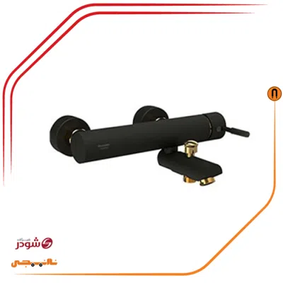 شیر حمام شودر مدل مارینو مشکی طلا