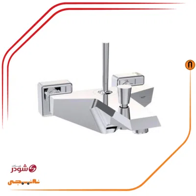 شیر حمام شودر مدل تیفانی کروم