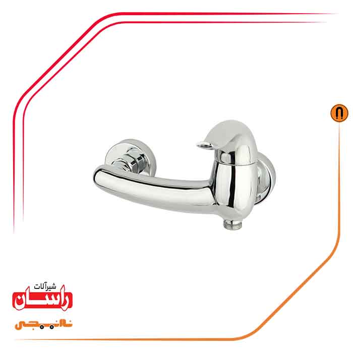 کروم1 شیر توالت راسان مدل اکتاو