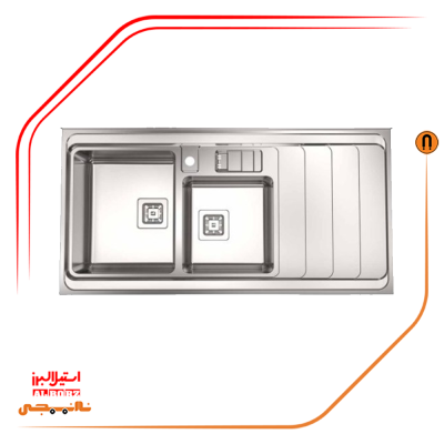 سینک روکار استیل البرز مدل 856