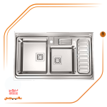 سینک روکار برند استیل البرز مدل 852 ابعاد 60*100