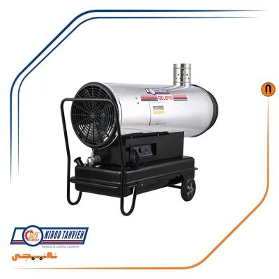 کوره هوای گرم پرتابل 60 هزار گازوئیلی باکدار نیرو تهویه البرز مدل QELB110