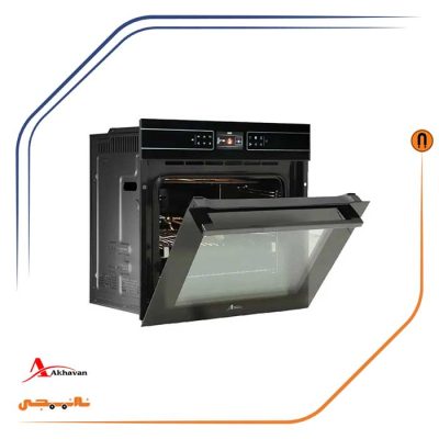 خرید فر توکار شیشه مشکی اخوان مدل F28