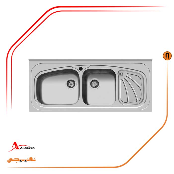 سینک-روکار-اخوان-مدل-60 سینک روکار اخوان مدل 60 - Image 1