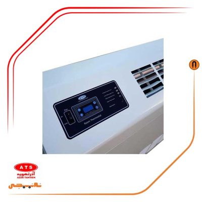 خرید هیتر گازی فایر تیوب آذر تهویه طرح فن کوئلی مدل F919 دو ظرفیتی دو دور