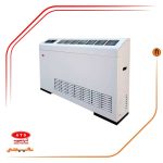 قیمت هیتر گازی فایر تیوب آذر تهویه طرح فن کوئلی مدل F919 دو ظرفیتی دو دور