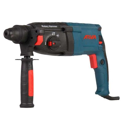 دریل بتن کن اروا با بدنه ابی مشکی و دسته 360 درجه